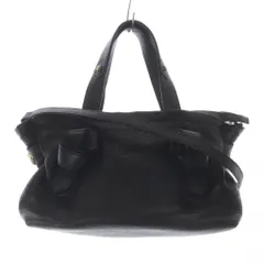 シーバイクロエ SEE BY CHLOE ハンドバッグ 2WAYバッグ ショルダーバッグ レザー ロゴ 黒