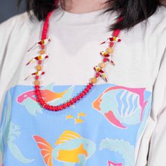 90s ドックタグリリーペンダントトップ(チェーン付き) - メルカリ