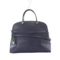 フルラ FURLA PIPER M トートバッグ ショルダー ネイビー 2WAY トップハンドル ジップ開閉 ■GY03 /RI ■OS