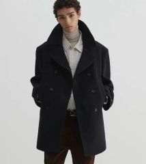 GIVENCHY オーバーサイズ ウール ピーコート ブラック - メルカリ