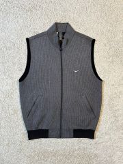 美品 00s NIKE GOLF スウッシュ刺繍 ナイロンベスト 黒 L Y2K - メルカリ