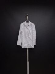 25SS FIR MUM リネン＆コットン・ピンチェック ブルゾンシャツ XS