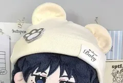コーデュロイ素材 20番手ニット クマ耳 帽子 ぬいぐるみ服 ぬい ビーニー 小物