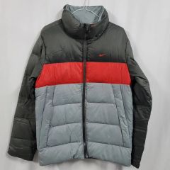 ナイキ☆NIKE ダウンジャケット アウター スリーカラー XL グレー 034 