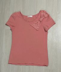 ルイヴィトン S 南京錠チャーム リボン クロップド Tシャツ ピンク