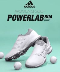 美品 インソール未使用 アディダスゴルフシューズ アディパワーBOA 27
