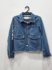 80 GUESS ゲス デニムジャケット レディース バックプリント プリンティング
