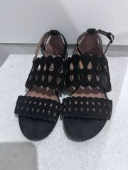 アライア ハートクリアパンプス ミュールサンダル ローヒール 黒 37
