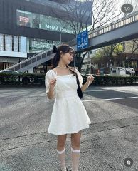 Bibiy. EFFIE PLEATED DRESS ワンピース 白 - メルカリ