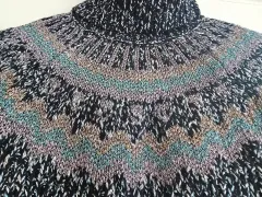 ヴァレンティノ (Valentino) イタリア製 タートルネック 高級セーター ミニドレス ブラック、ピンク、ミント 55のサムネイル