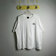 STUSSY ステューシー ベーシック ロゴ 白 半袖 Tシャツ XL