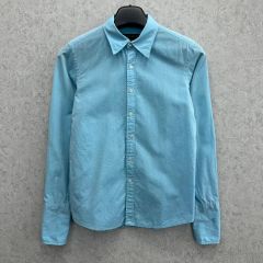 Frank&Eileen 希少サイズ コットン 長袖シャツ 水色 M - メルカリ