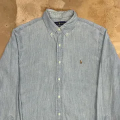 L ポロラルフローレン シャンブレー シャツ