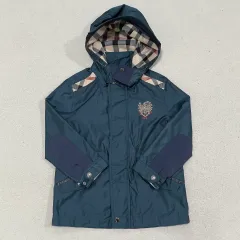110 DAKS キッズ CHECK ウィンドブレーカー フード アウター 0421-1のサムネイル