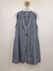 慈雨 センソユニコ ストライプ柄変形ベスト グレー サイズ40 - メルカリ