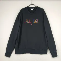 FILAメンズ ブラック スウェットTシャツ (100)