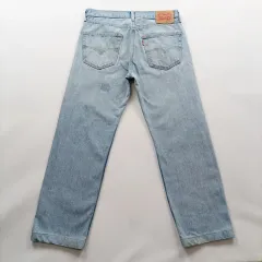 リーバイス 505 サイズ32 ストレート デニムパンツ ライトブルー メンズ デニムパンツ A8836