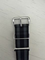 OMEGA 純正 NATO ストラップ ブラック＆ホワイト 19-20mm 美品 - メルカリ