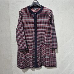 現行 リバーシブルノーカラーコート ブルーレーベルクレストブリッジ 