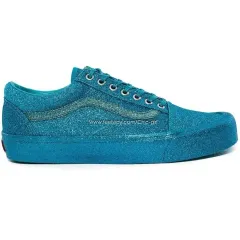 (限定モデル) OPENING PROJECT x VANS ブルー グリッター ロー スニーカー セレモニー