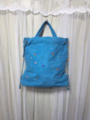 LANVIN COLLECTION チェーン ショルダーバッグ フラワーモチーフ 