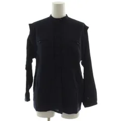 Dior✨プレタポルテ　ブラウス ネイビー シルク混　ヴィンテージ　Y-TK03 美品⭐️クリスチャンディオールプレタポルテ 長袖ブラウス 黒 シルク