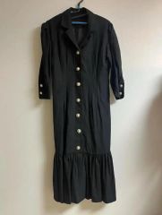 ✨美品✨サンローラン YSL ワンピース 金ボタン ヴィンテージ ブラック