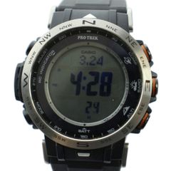 極美品 PROTREK PRW-3000 電波ソーラー ブラック グレー 稼働 - メルカリ