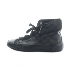 LOUIS VUITTON ダミエ ブラック ハイカット スニーカー 6.5 - メルカリ LOUIS VUITTON ダミエ ブラック ハイカット スニーカー 6.5 - メルカリ