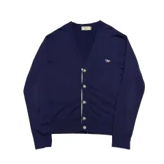 L Maison Kitsuné フランス キツネ ロゴ カーディガンのサムネイル
