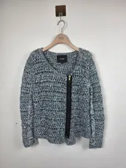 マージュ(maje) クロシェ ジッパー カーディガン ミックスCOLOR 2号 (85)のサムネイル