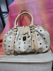 未使用✧MCM モノグラム デニムジャガード ミニボストン - メルカリ