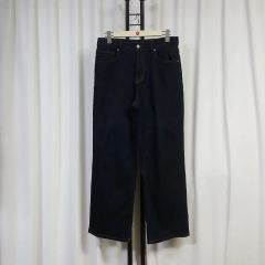 新品】 コムルヴァンオム ストレッチ ブラック デニム パンツ ジーンズ 