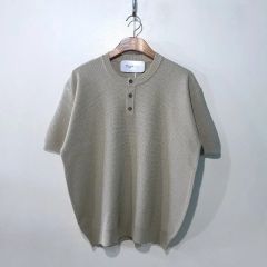Steven Alan ヘンリーネック ショートスリーブ ニット ルーズフィット 