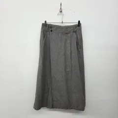 ISSEY MIYAKE グレー ラップ スカート ズボン ウエスト28in(ウエスト後ろゴム)のサムネイル