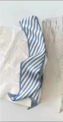 ブルー ストライプ スカーフ