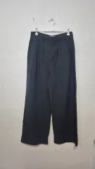 ザラ 黒色 ワイド パンツ