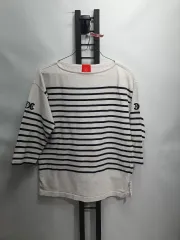 LUCKY CHOUETTE ラッキーシュエトゥ 半袖 7分 ストライプ Tシャツ