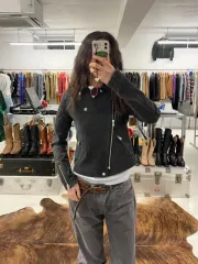 Y's yohji yamamoto パイソン デニム ライダースのサムネイル