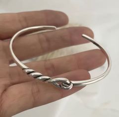新品未使用 シルバー925メキシカンジュエリー ノット バングル