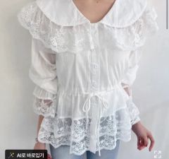 ☆美品☆ evelyn 大襟レースフリルブラウス ☆ - メルカリ