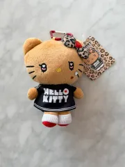 ハローキティ ぬいぐるみ キーホルダー ヒョウ柄リボン 日本限定