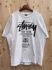 ❗️期間限定SALE❗️ステューシー WORLD TOUR TEE ホワイトM - メルカリ
