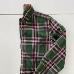 バラクータ ユニセックス M ウール グリーン プレイド CHECK シャツのサムネイル