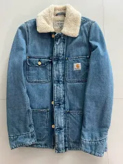 Carhartt カーハート シープスキン デニムジャケット XSのサムネイル