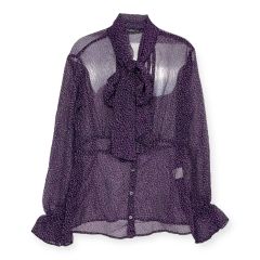 &ellecy アンドエルシー テフ 蝶 ブラウス ロイスクレヨン フリル 