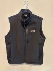 ノースフェイス企業ロゴ リッジウォールソフトシェルベスト黒 - メルカリ