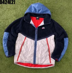 ナイキ フリース キルティング フード ジップアップ アウター