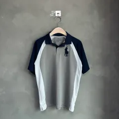 ポロ ラルフローレン ビックポニー カラーTシャツ グレー ネイビー