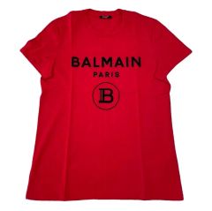 8万新品BALMAINバルマンロゴタータンチェック半袖Tシャツメンズ 